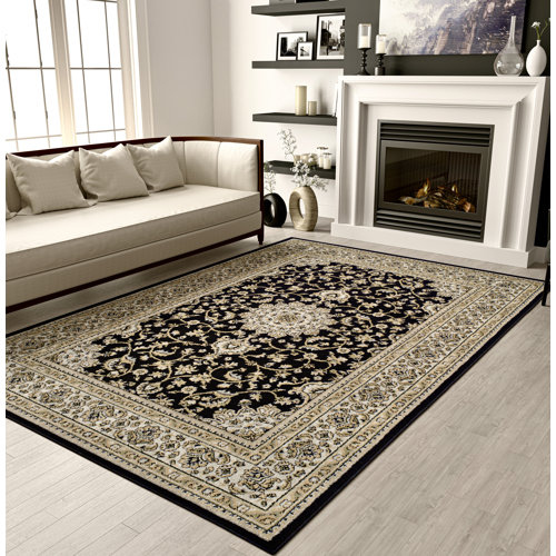 Lark Manor Oriental Machine Woven Wool Rug & Reviews Wayfair